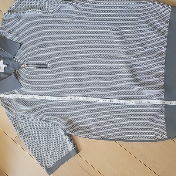 Reiss Textured Gray Polo Shirt - Picture 8 of 9